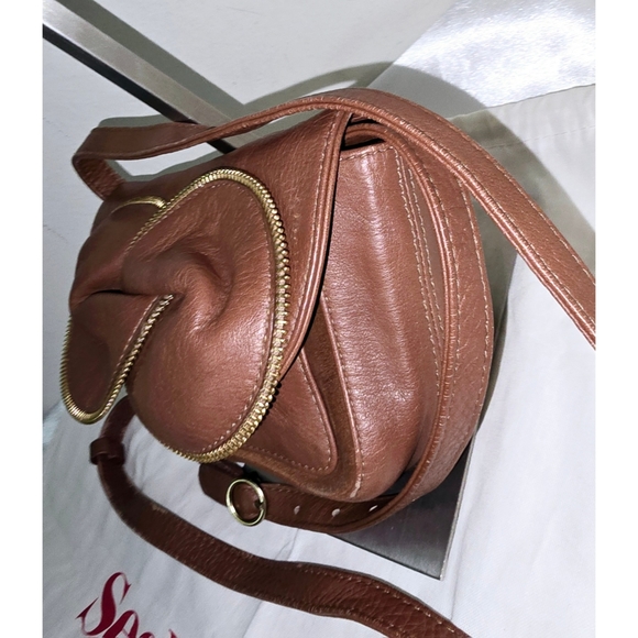 See By Chloe Brown Leather Ribbon Crossbody Bag - Picture 8 of 9